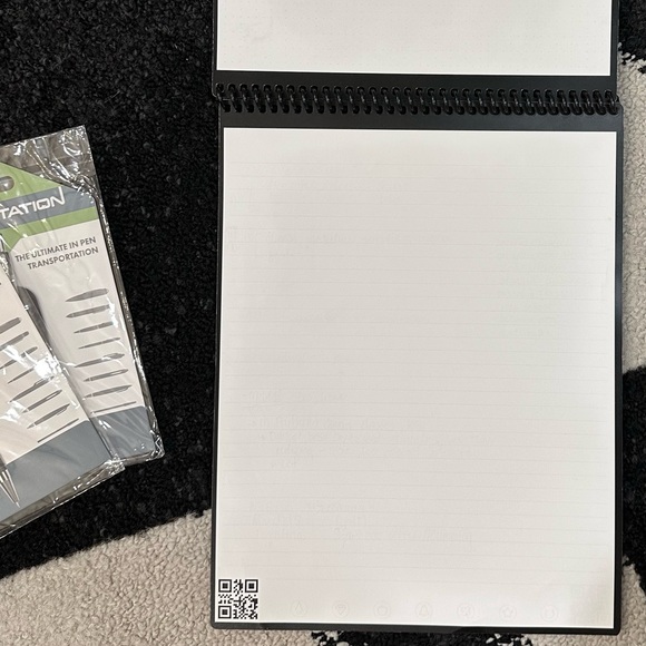 ROCKETBOOK Core Reusable Spiral Notebook Black Multi Lined App-Connect Erasable - Picture 8 of 8